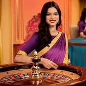 uni4d slot app showing live-dealer blackjack table and betting controls